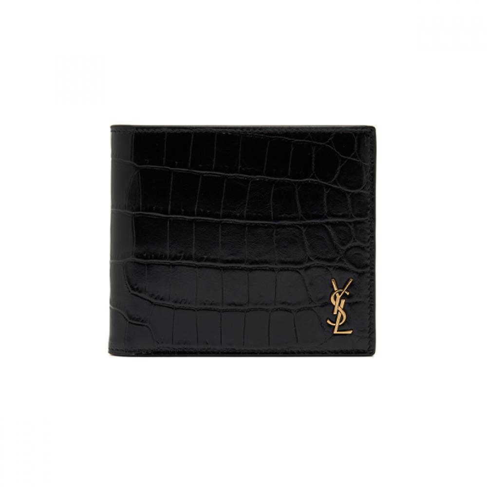 

Saint Laurent Tiny Monogram Crocodile Embossed Wallet 607727 Dzedw 607727 DZEDW 1000