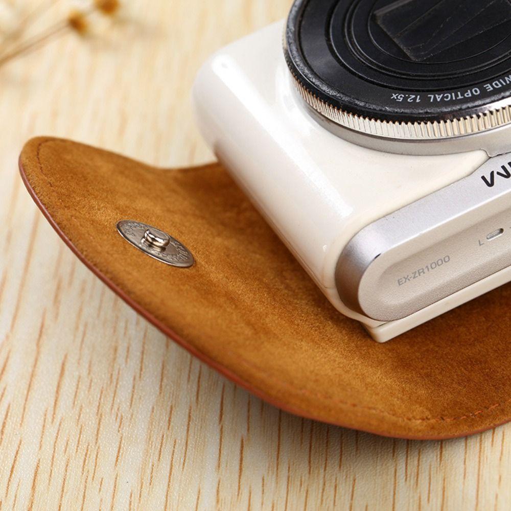 PU Leather Camera Bag Protective Lens Pouch Portable Pack Camera Case  for RX100 HX90 HX50 Camera