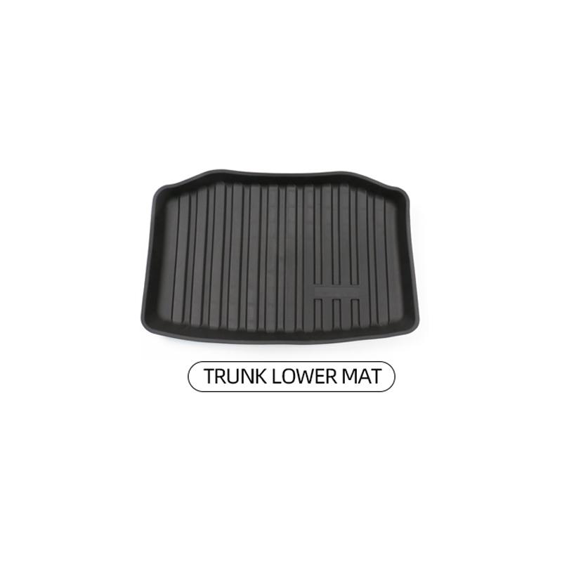 For Tesla Model Y 3 TPE Trunk Mat Rear Front Rear Trunk Floor Cushions Frunk Storage Box Protector Pads Cargo Tray Accessories