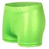 Girls Bronzing Cloth Gymnastic Dance Shiny Bottoms Shorts for Sports Workout Swimming