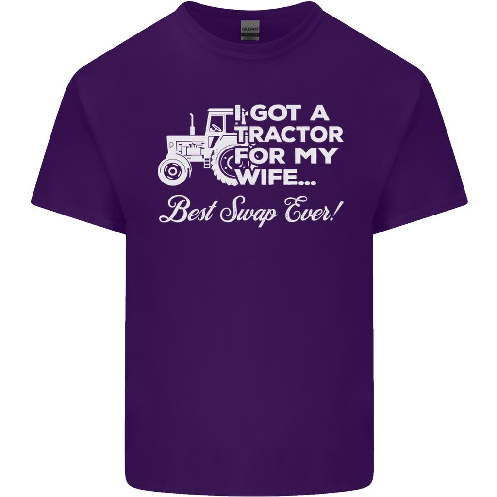 Tractor for My Wife Best Swap Ever Farmer Unisexs Light Cotton TShirt