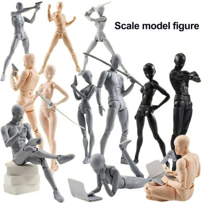 Artists Figurine with Articulated Joints Sketching Painting Drawing Manikin Model Movable Joints
