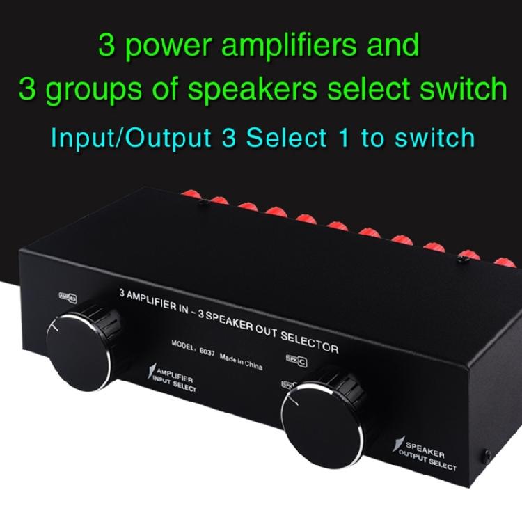 Easy Signal Switching Converters 3 Amplifiers In 3 Speaker Out Selector