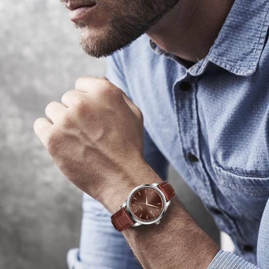 Men Watch Waterproof Design Simple Dial Calendar Function Business Casual Watch Casual Occasion Timepiece
