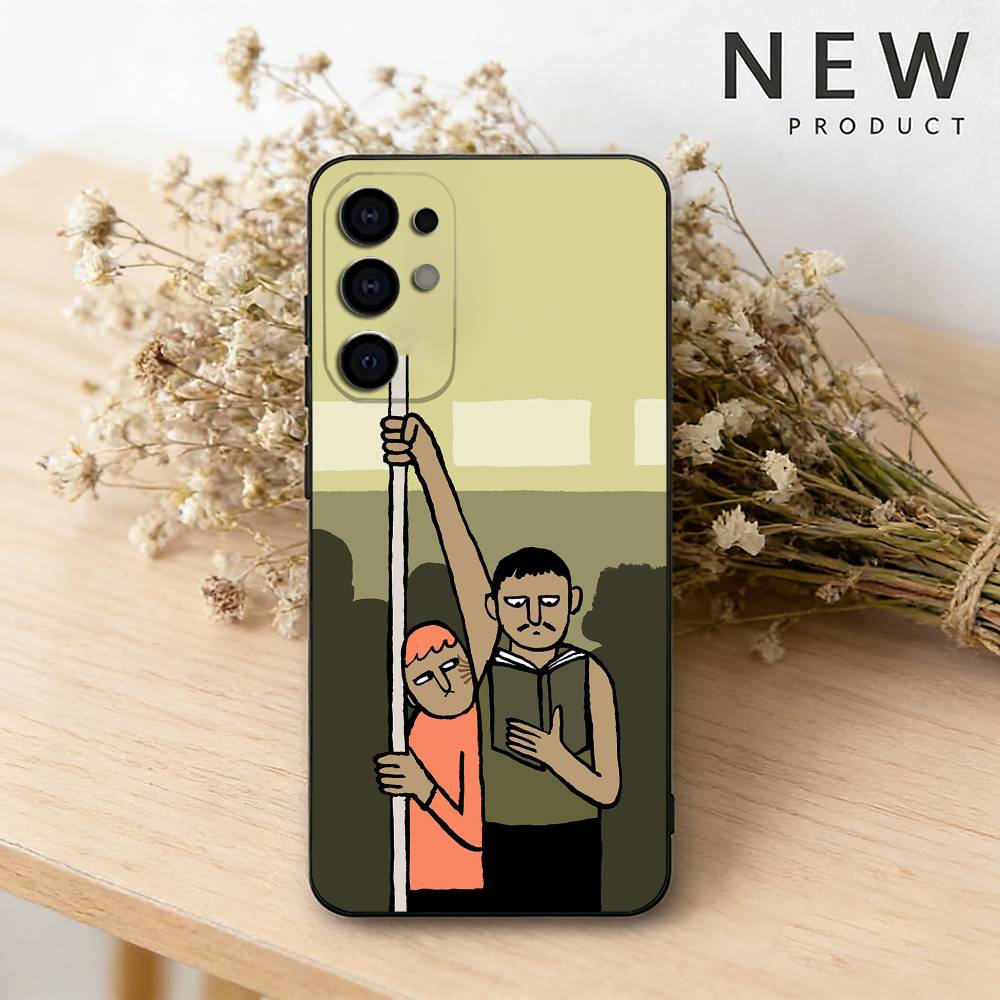 J-Jean Art J-Jullien  Phone Case For Samsung S26,25,24,23,22,30,21,10,9,Ultra,Plus,Lite Black Soft Case Samsung S21fe