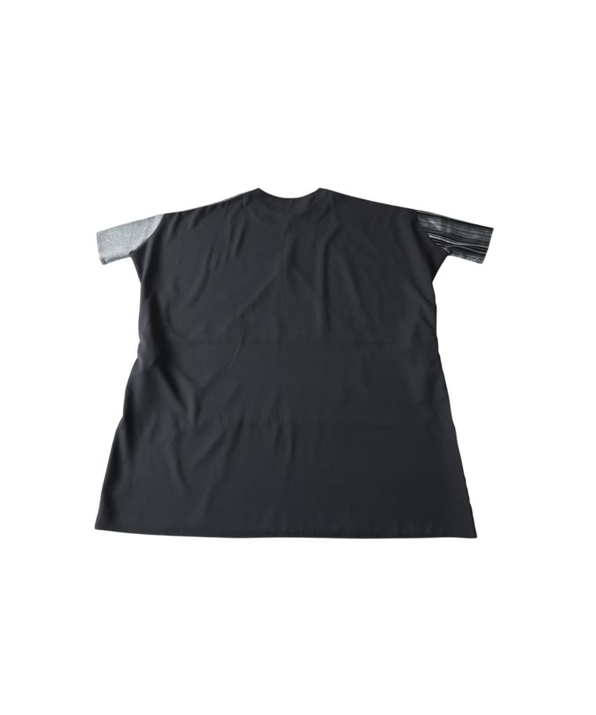Antica Dress for Mixed 05 One Size [antiqua] One-Piece Women, Three-Quarter Sleeves, Material, Long, PA-03882 Black,