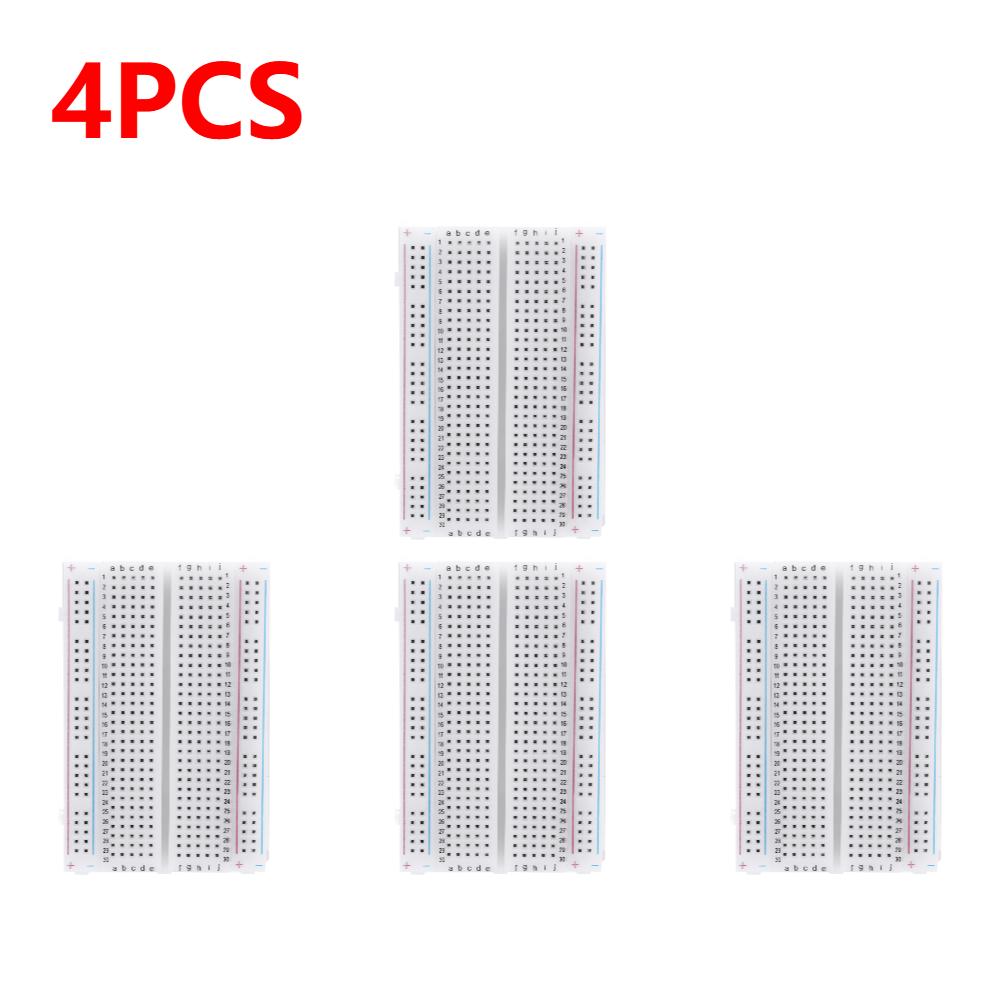 400 Points Breadboard Universal Solderless PCB Breadboard DIY Power Module Kit Spliceable Mini Test Prototype Board 82*55*10mm