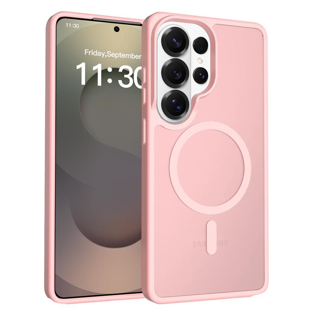 Skin Feel Magnetic Phone Case For Samsung Galaxy S26 Ultra S26+ 5G Magsafe Wireless Charging TPU Frame Hard Plastic Back Cover