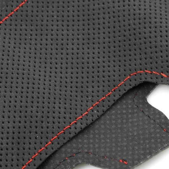 Suede Steering Wheel Panel Leather Cover Trim For Kia Forte Soul Rio 2009-2017