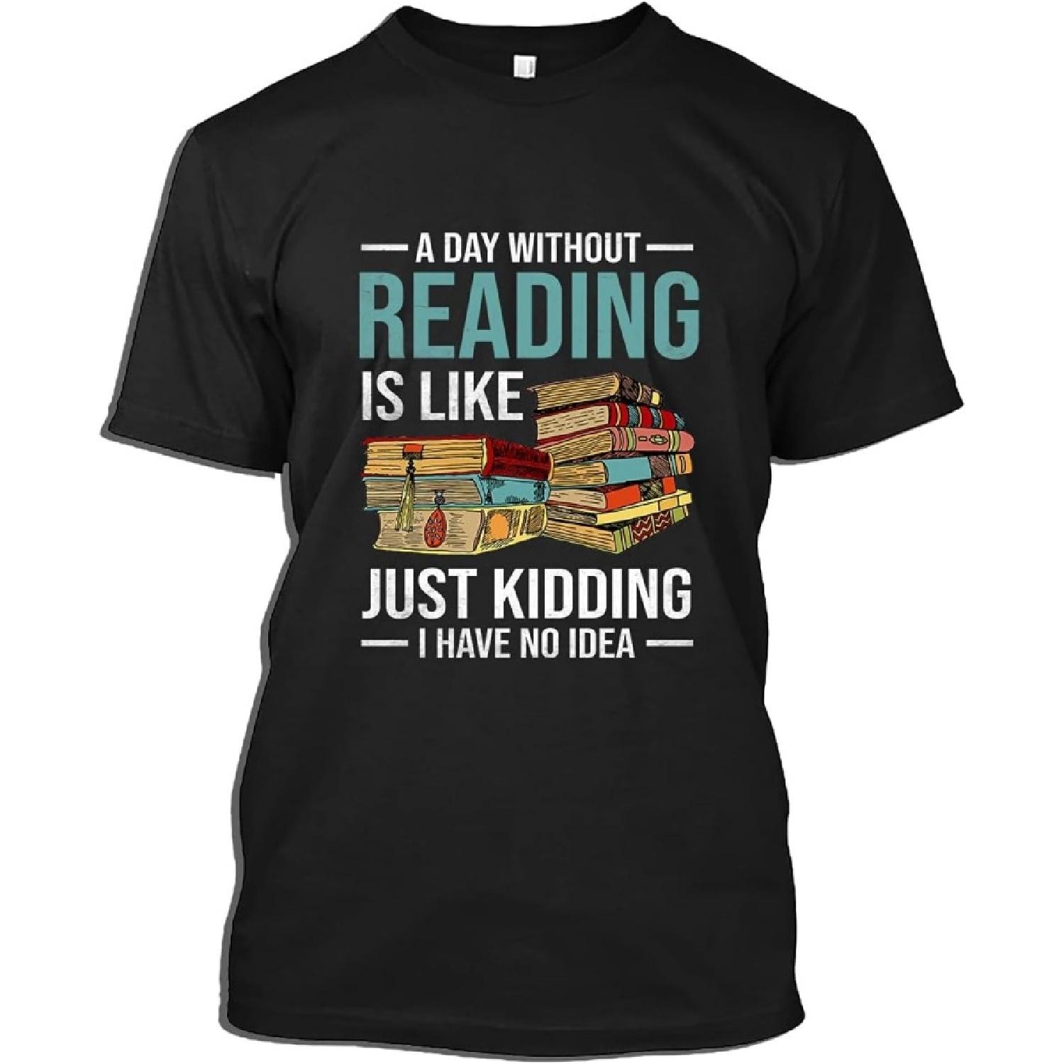 Funny Book Nerd Librarian Gift Bibliophile Library Reading T-Shirt T-Shirt for Men Women, Black, X-Large S