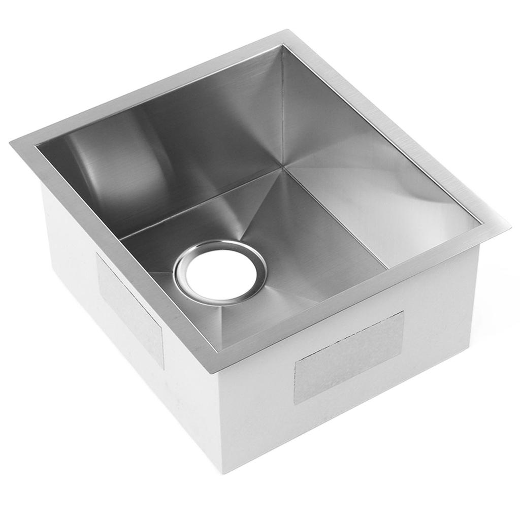 RV Rectangular Sink Wash Basin Stainless Steel 400x350x203mm Rust Resistant Large Capacity for Campe