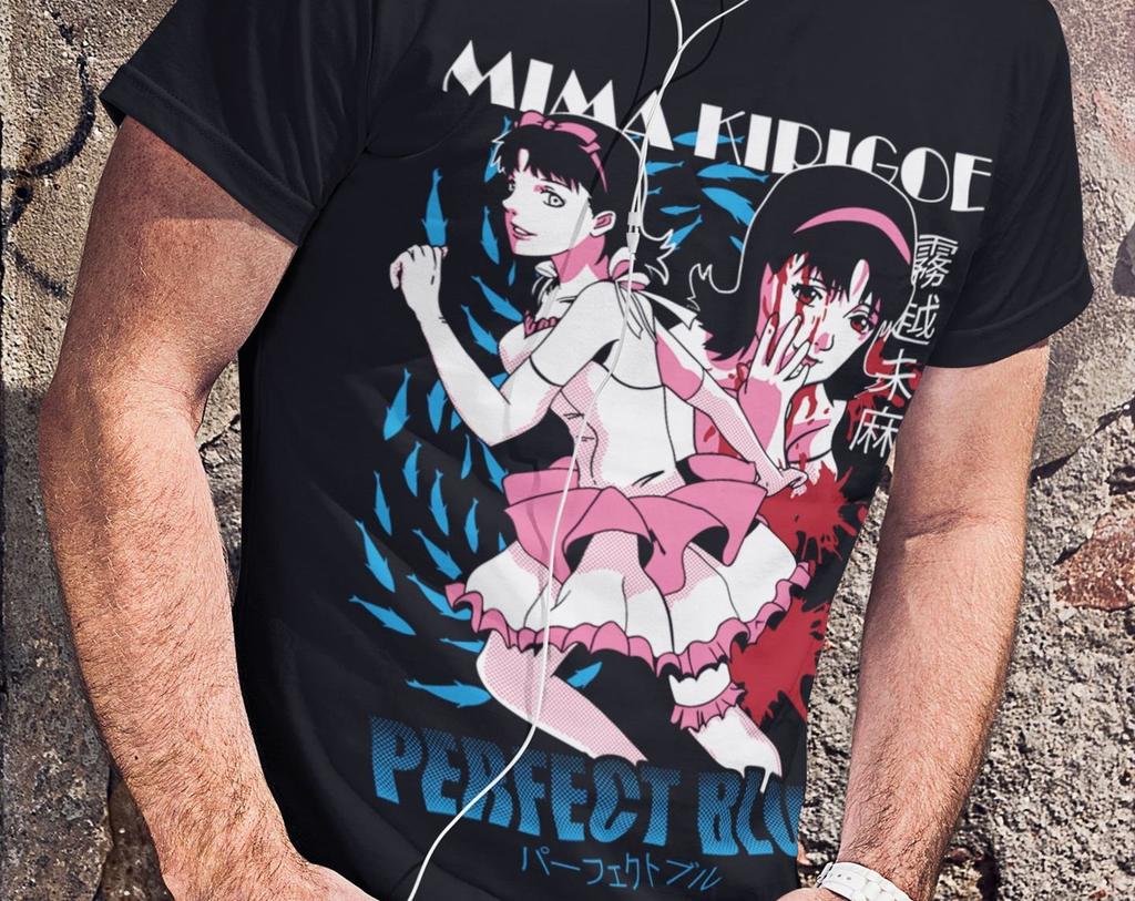 Perfect Blue Mima Kirigoe T-Shirt, Anime Shirt, Manga Shirt, Perfect Blue Shirt, Japan, Japanese, Mima Kirigoe, E-Girl, Goth Anime Girl