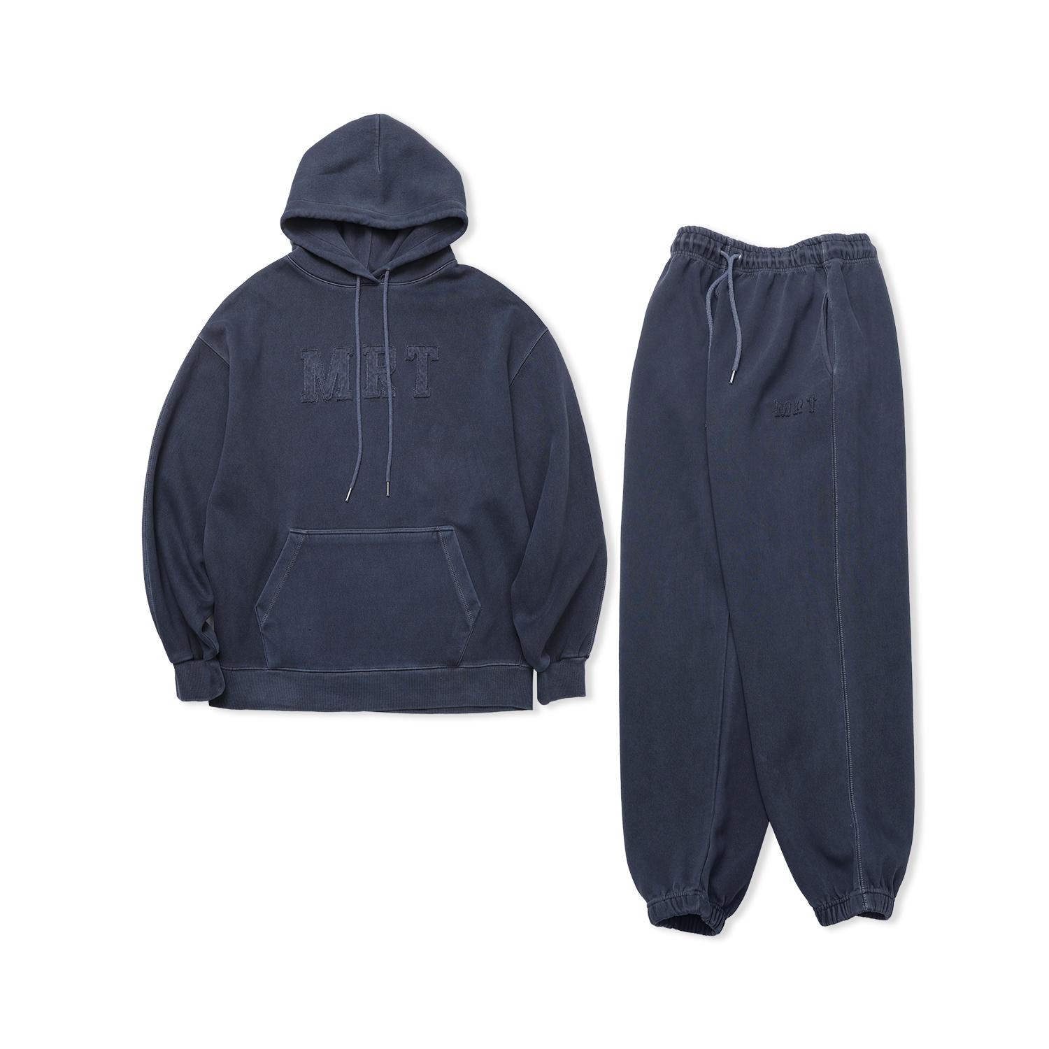 Mart [Set] Pigment Undershirt Embroidery Setup - Navy M