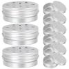 10Pcs Empty Aluminum Tin Can Round Scent Training Case Multifunctional Sample Container  Travel