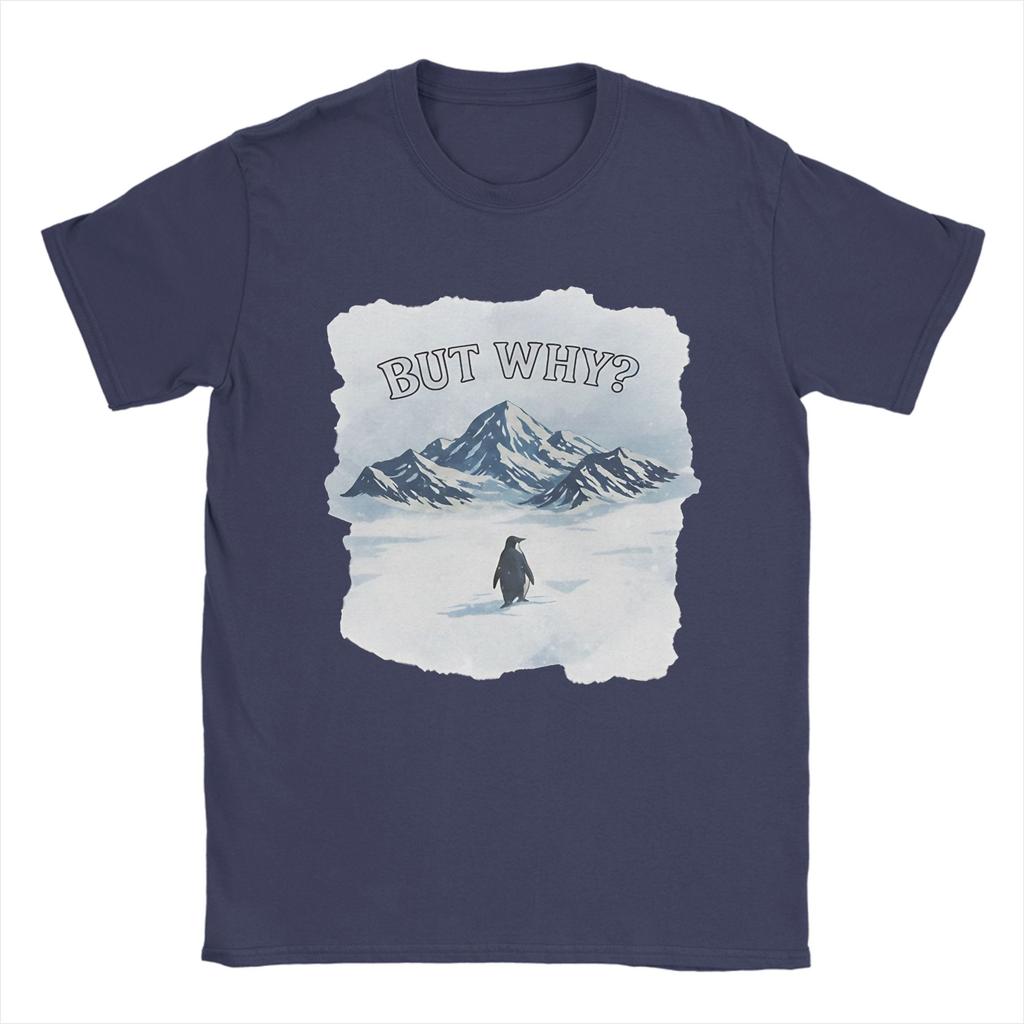 Oversized T Shirt Summer Funny Nihilist Penguin But Why   Hip Hop TShirts  Pure Cotton Tshirt for Unisex Y2K Retro Print Top Tees