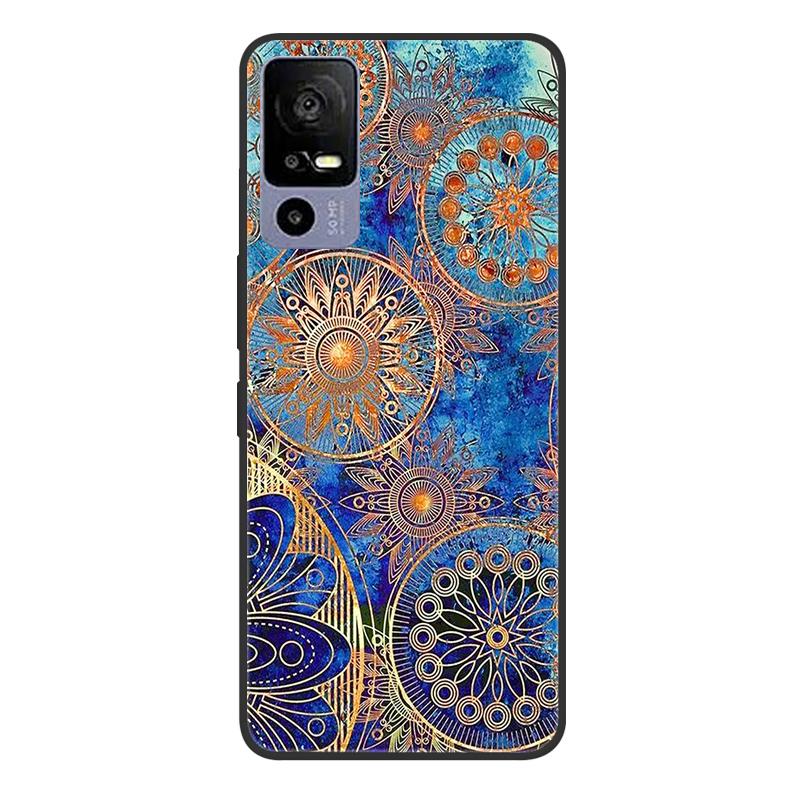 For TCL 40R 5G T771A Case Painted Soft Black Silicone Bumper Phone Cover for TCL 40 R 5G 6.6" Case TCL40R 40R Etui Coque Fundas