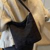 Simple Retro New Solid Color Casual Large-capacity Corduroy Armpit Hand-carried One-shoulder Handbag