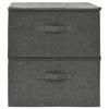 VidaXL Storage Boxes 2 Pcs Fabric 43x34x23 Cm Anthracite 332909
