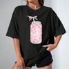 Dr Pepper Grafisch T-shirt: Dames Losse Casual Top met Korte Mouwen
