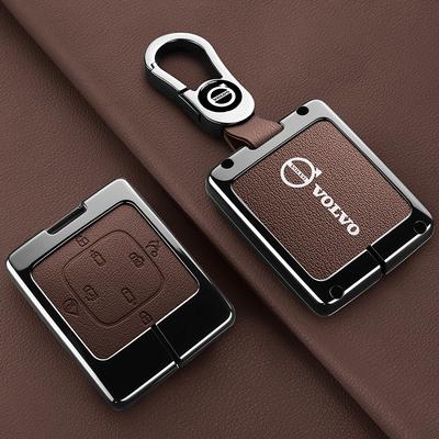 Zine Alloy Car Key Case Shell Cover Holder Protection Fob For EM90 MPV 2025 XC60 S60 S90 XC90 EX30 XC40 Keychain Accessory