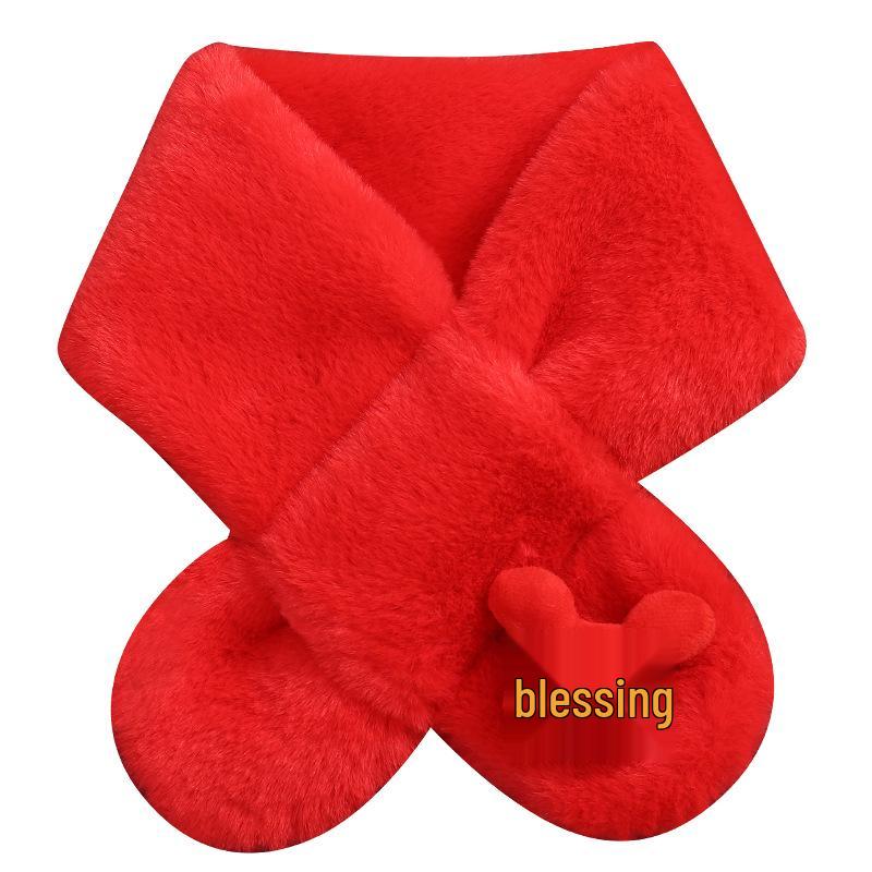 Kids' Plush Scarf: Cute, Warm, and Thick for Winter