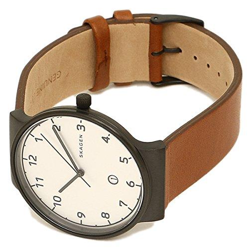 Skagen SKW6297 Wristwatch in White, Black, and Brown [Parallel Import]