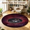 Round Rug Custom NameSwansea City FC Pattern Non Slip Carpet Home Floor Decor