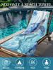 Blue Sea Turtle Beach Towel Single Sided 2D Print Soft Quick Dry Microfiber Beach Towel Pool Beach Travel Decor Serene Vibe Gift