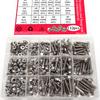 132pcs Stainless Steel Hexagonal Flange Bolt and Nut Set, M5, M6, M8 Flange Bolts and Nuts, Flange Plate, for DIY Projects.