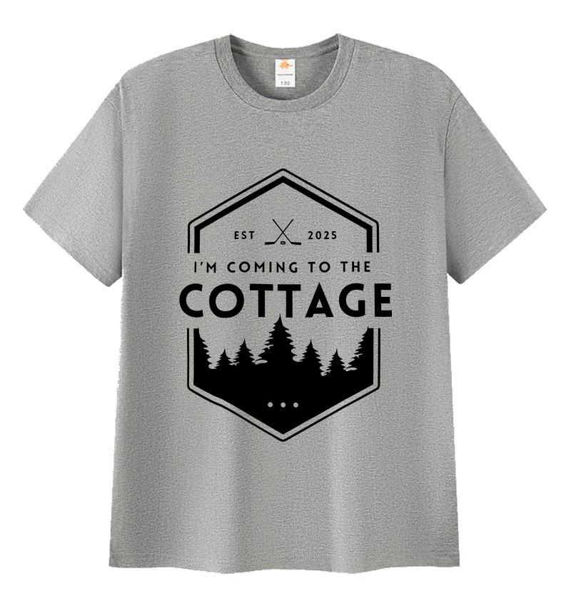 Heated Rivalry Cottage Print T-shirt Heren Dames Casual Mode Korte Mouw T-shirts Tops puur Katoen Hoge Kwaliteit T-shirt