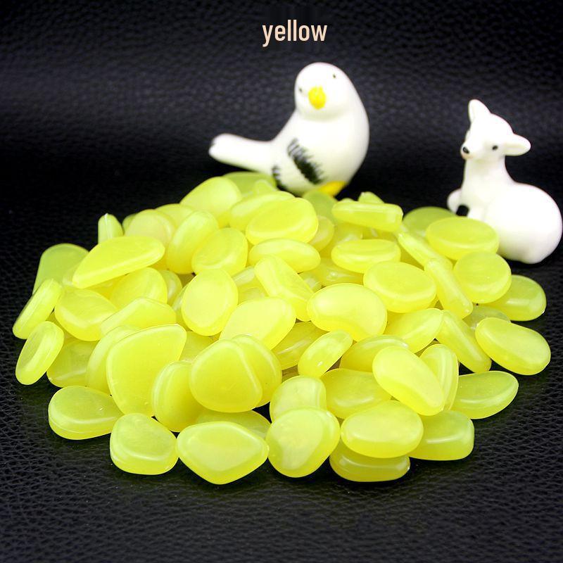 2cm Luminous Resin Stones, 50 Pcs/bag, for Aquarium, Garden, or Courtyard Landscaping