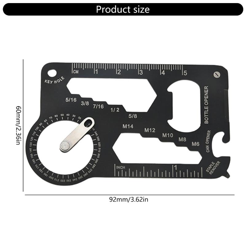 Compacts Measuring Tool Combines Protractors Rulers and Angled Gauges Steel Construction