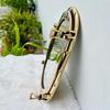 Brass Oval Porthole Brass Ship Mirror, Nautical Window Wall Mirror, Maritime Bathroom Mirror Home Decor, Gift