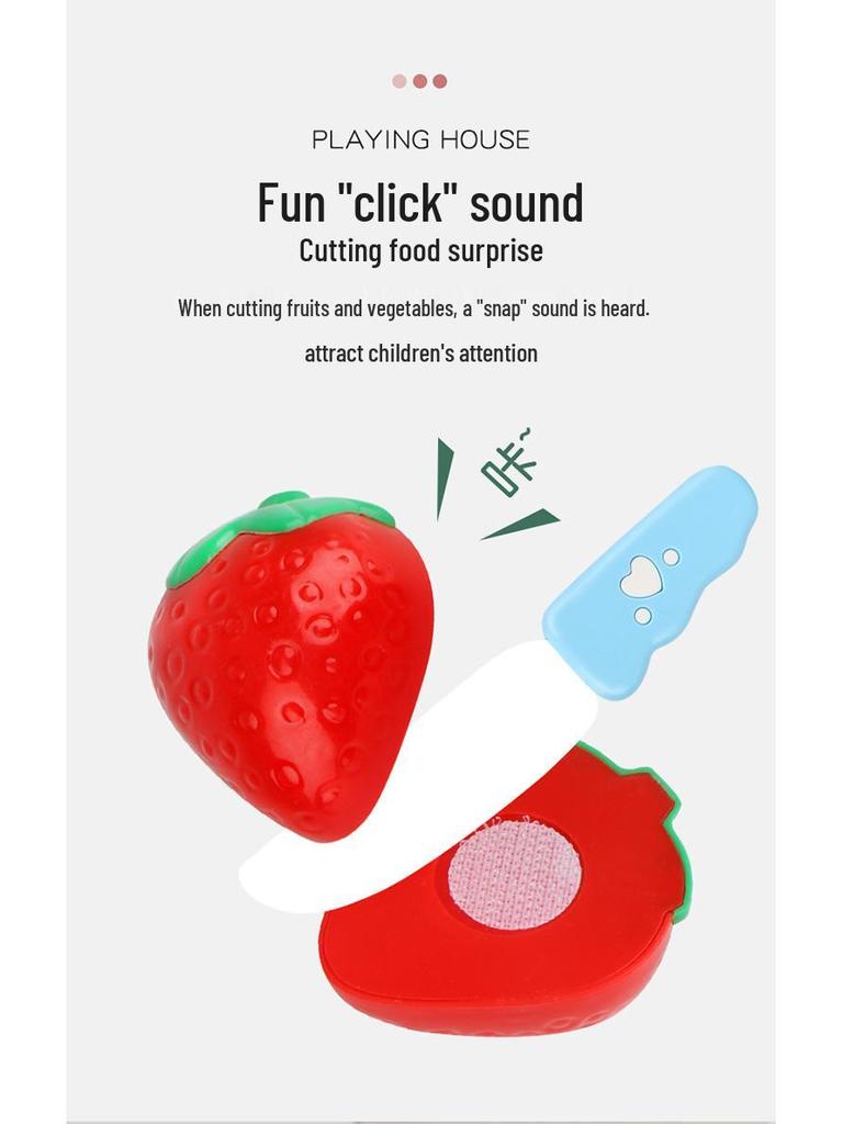 Cross-Border Kids' Pretend Play Fruit & Veggie Cutting Toy for Early Education