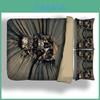 Elegant Skull 3d Duvet Quilt Cover With Pillow Case Reversible Bedding Set For Artistic Appeal