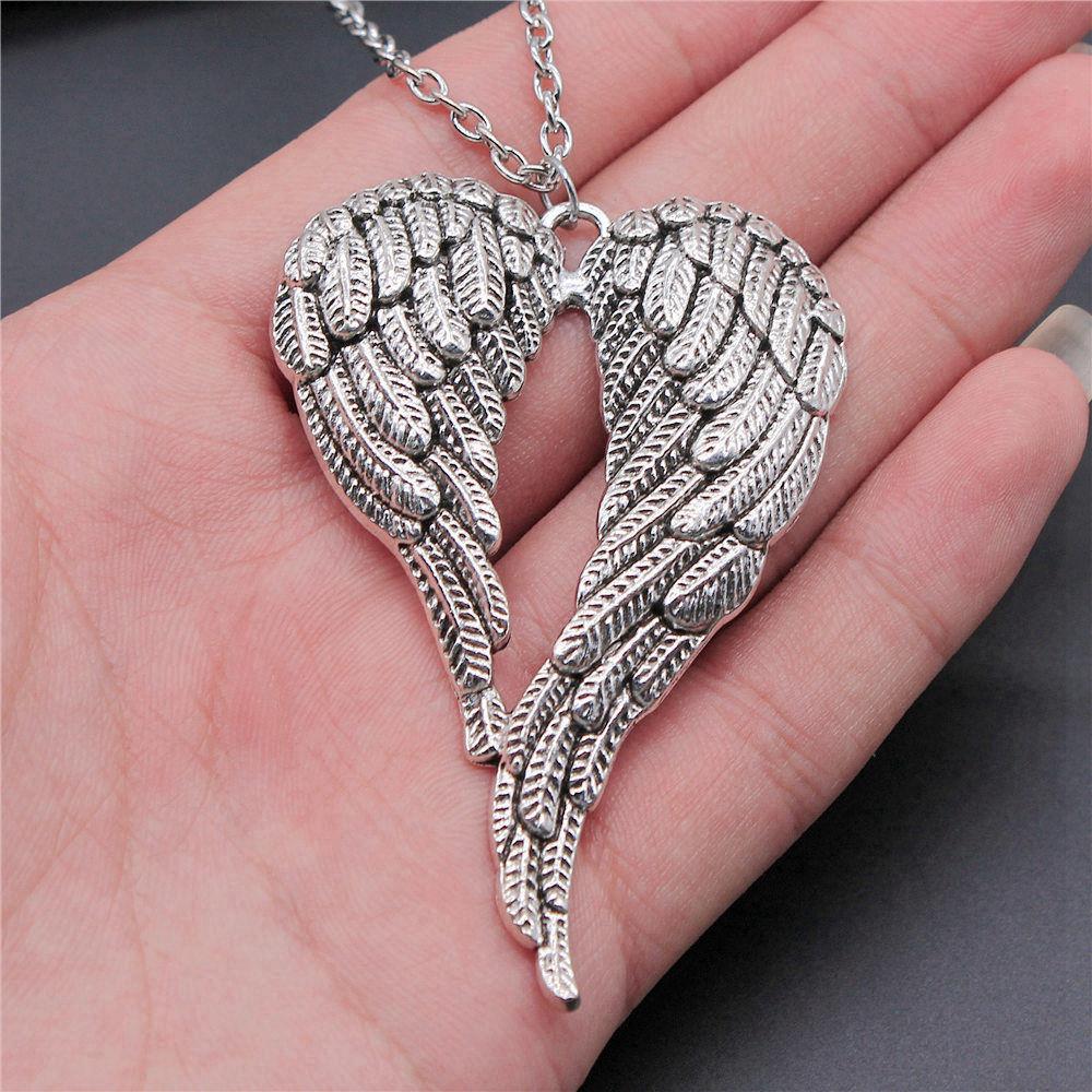 45cm Oder 70cm Lange Kette Halskette Flügel Engel Hochzeitsschmuck Zubehör QN003