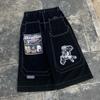 ZYLLO Yeni Y2k Kot Klasik Retro Düz Pantolon Bol Harf Baskılı Kadın Kot Yüksek Sokak Günlük Pantolon Punk Tarzı Geniş Paça Pantolon