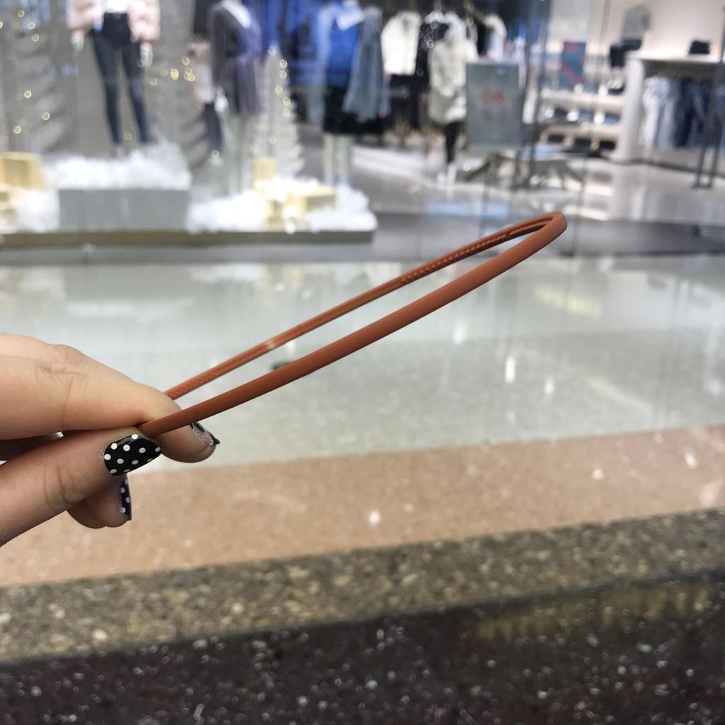 Korean Headbands for Hair Woman Bezel 0.4mm Narrow Side Solid Color Hair Bands Hair Hoop Women Hair Accessories Hairband New