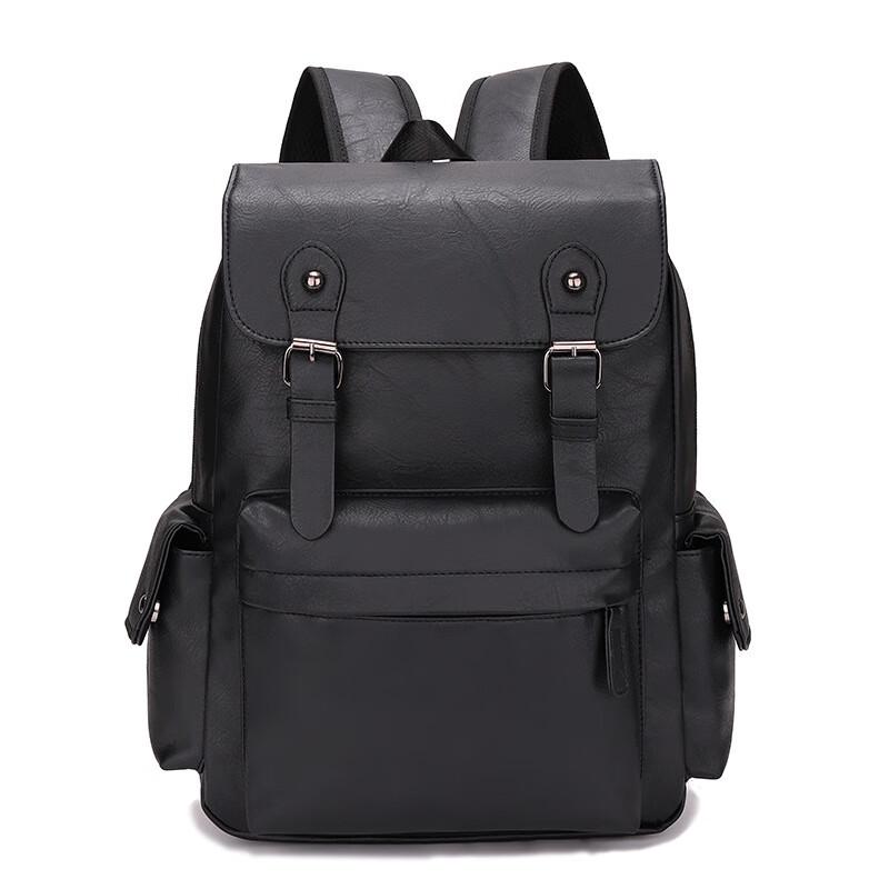 Li Shen Men's PU Business Casual Computer Backpack