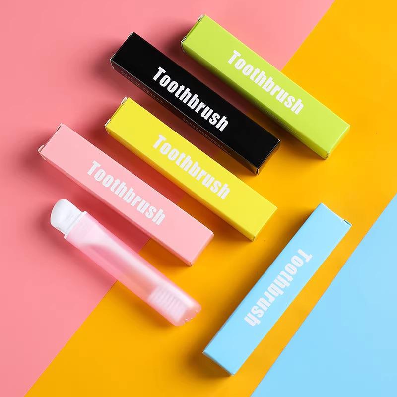 

Складной дорожный набор зубной щетки с мягкой щетиной для взрослых - Компактный и одноразовый Mixed Color - 3 Pack