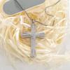 New European and American Cross Necklace for Men and Women Zircon Pendant Collarbone Chain Jewelry