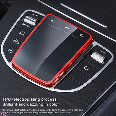 Car Accessories For Mercedes Benz 19-21C 20-21 EQC 19-21 E-Class 20-21 GLC TPU Center Control Mouse Screen  Protector Cover