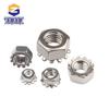 Nickel-Plated White Zinc External Tooth K-Type Cap Nut Multi-Tooth Washer M3-M8