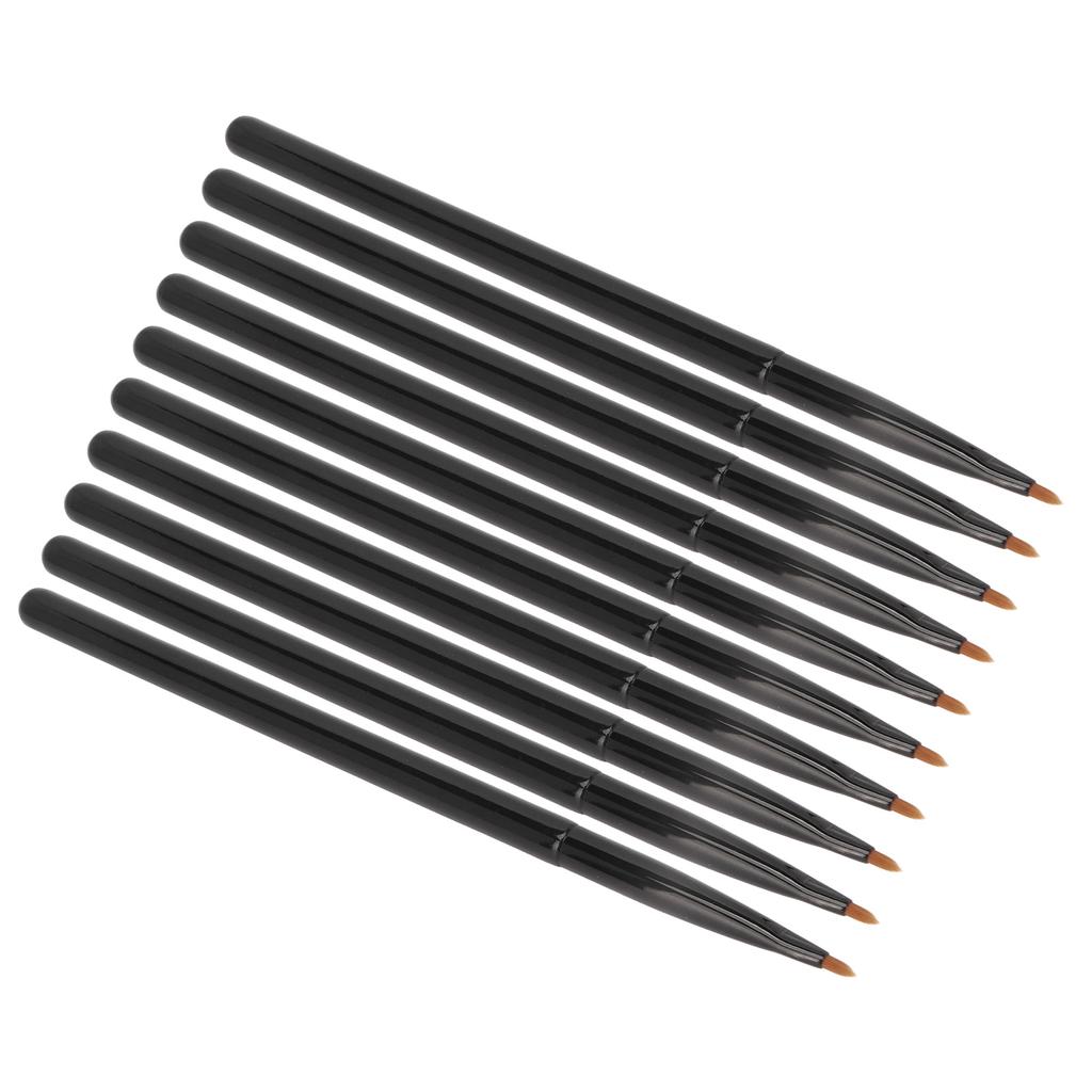 10 Stück Lipliner Pinsel Professionell Weich Tragbar Detail Lipliner Make-up Pinsel Werkzeug für Kosmetik