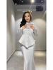 2025 Autumn Sexy Long Sleeve Fashion Dress Set for Women