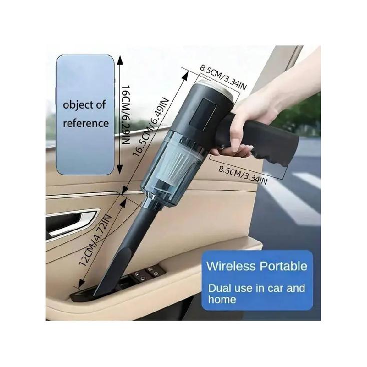 Portable Car Vacuum Cleaner, 3-in-1 USB Charging Vacuum Dual-Function Portable Cordless Mini Vacuum | 30-Minute Run Time