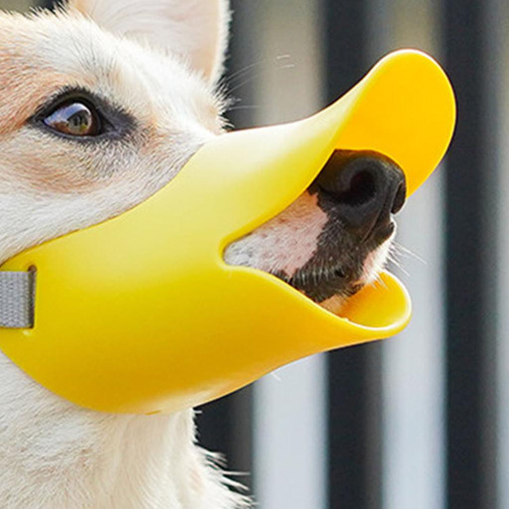 Dog Muzzle Multipurpose Breathable Comfortable Prevent Biting Chewing Barking Adjustable Pet Duckbil