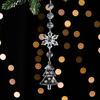 New Year Hanging Acrylic Decorations Crystal Christmas Tree Ornaments Pendant