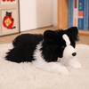 Border Collie Plush Toy - Standing & Lying Poses, Cute Dog Doll Gift