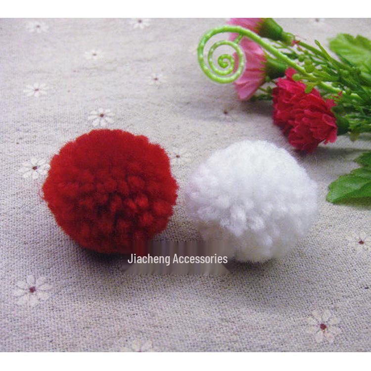 Multi-Color Yarn Pompom - Christmas Clothing & Jewelry Accessories (3-6CM)